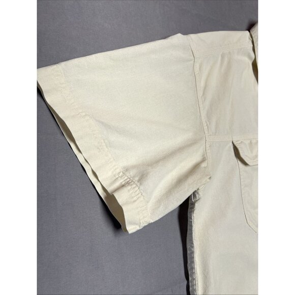 MAGELLAN SPORTSWEAR FISHING SHIRT 100% COTTON BUTTON UP YELLOW MEN'S SIZE XXL - Picture 3 of 16